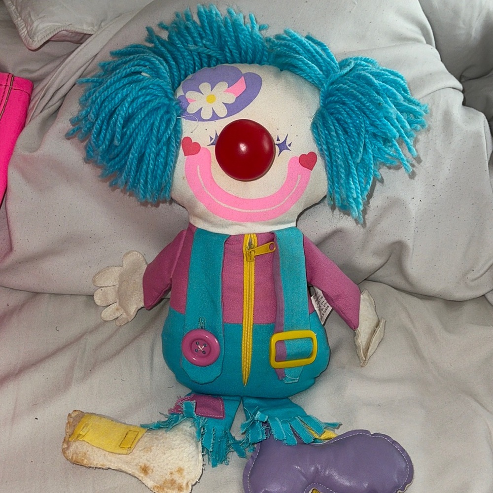 Vintage 1984 clown plush